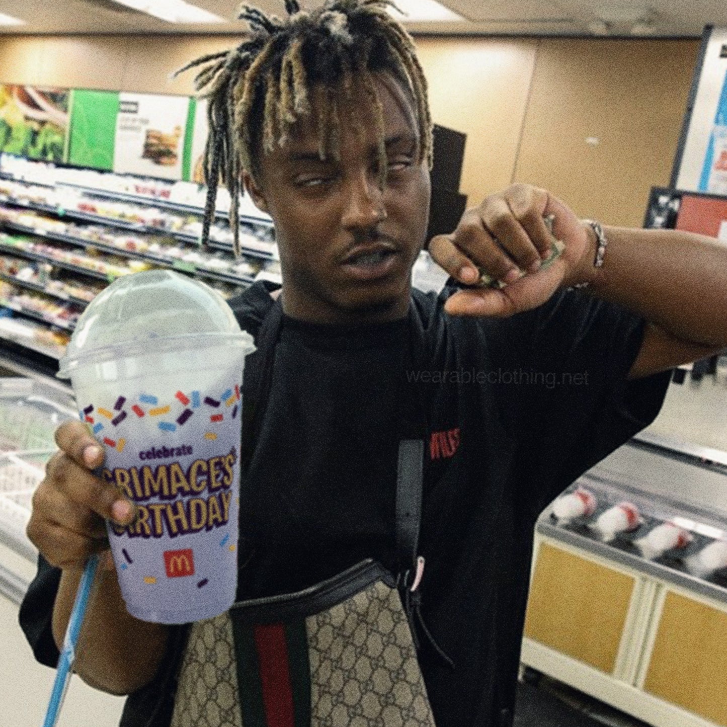 JUICE WRLD GRIMACE SHAKE TEE
