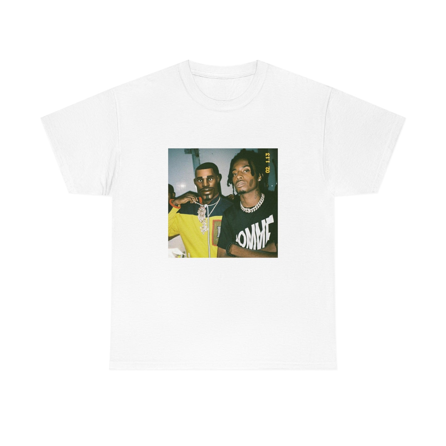 playboi carti with fortnite default white shirt