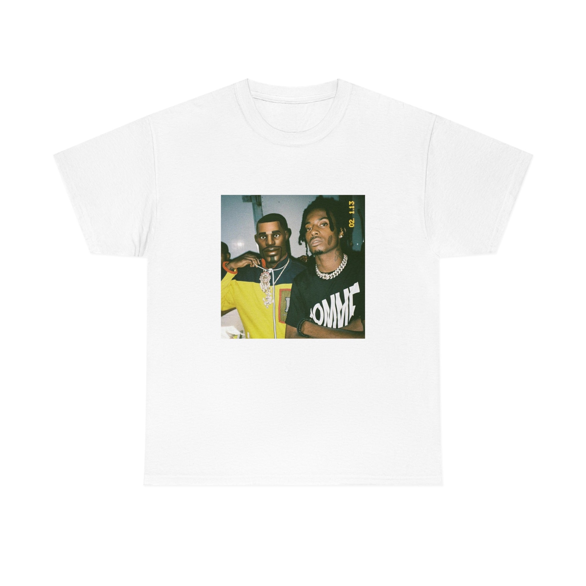 playboi carti with fortnite default white shirt