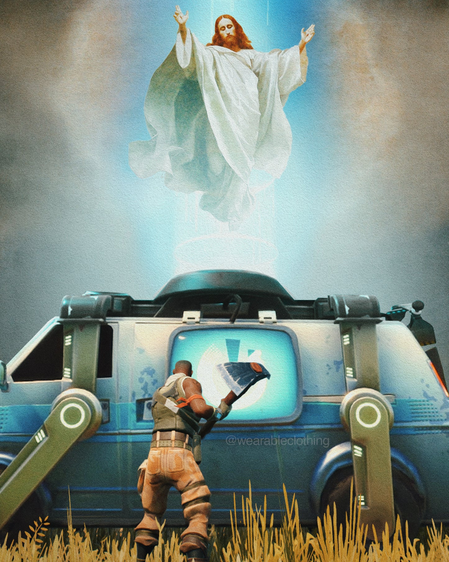 JESUS RESURRECTION x FORTNITE TEE